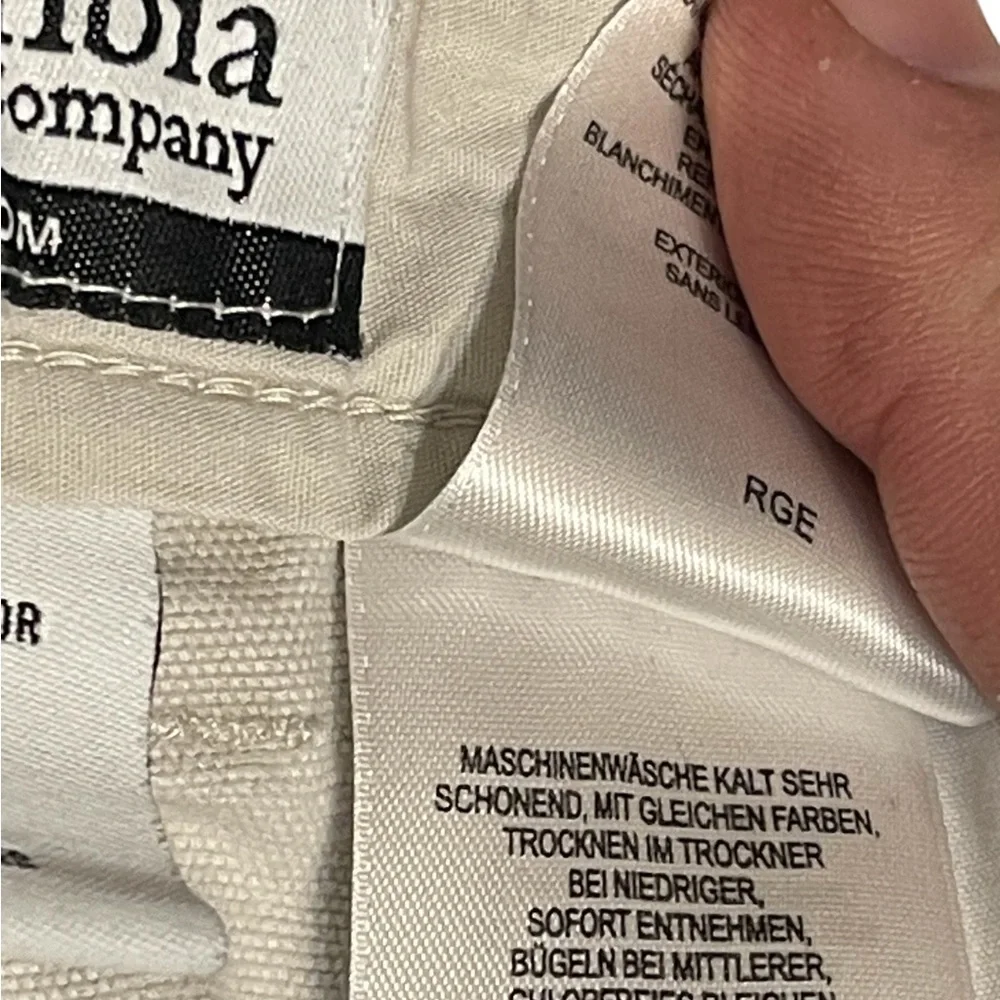 Men’s Columbia Cream Cargo Canvas Pants Size 36W30L Excellent Used Condition